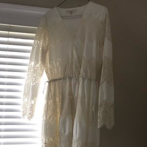 Size large cream colored dress